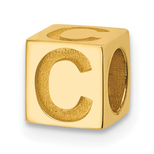 14ky Alphabet Bead Letter C