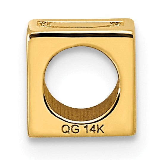 14ky Alphabet Bead Letter D