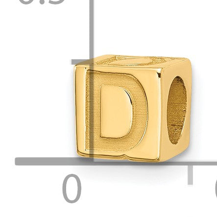 14ky Alphabet Bead Letter D