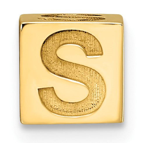 14ky Alphabet Bead Letter S