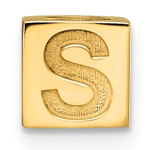 14ky Alphabet Bead Letter S