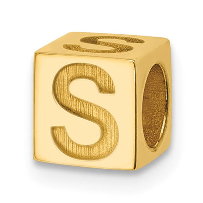 14ky Alphabet Bead Letter S
