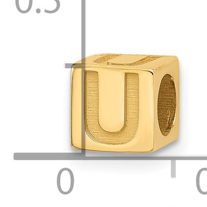 14ky Alphabet Bead Letter U