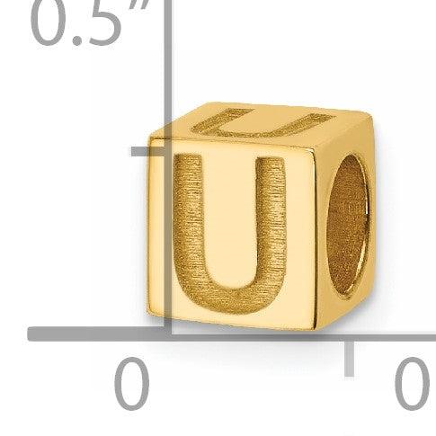 14ky Alphabet Bead Letter U