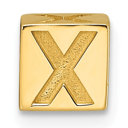 14ky Alphabet Bead Letter X