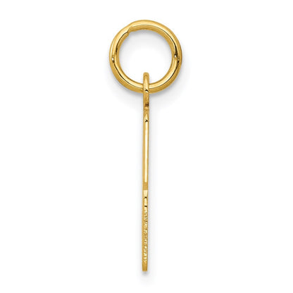 14k Yellow Gold Small Elongated Number 33 Charm Pendant