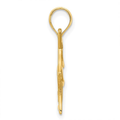 14k Yellow Gold Unicorn Pendant