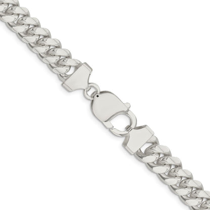 Sterling Silver 9.3mm Curb Chain Necklace 26"