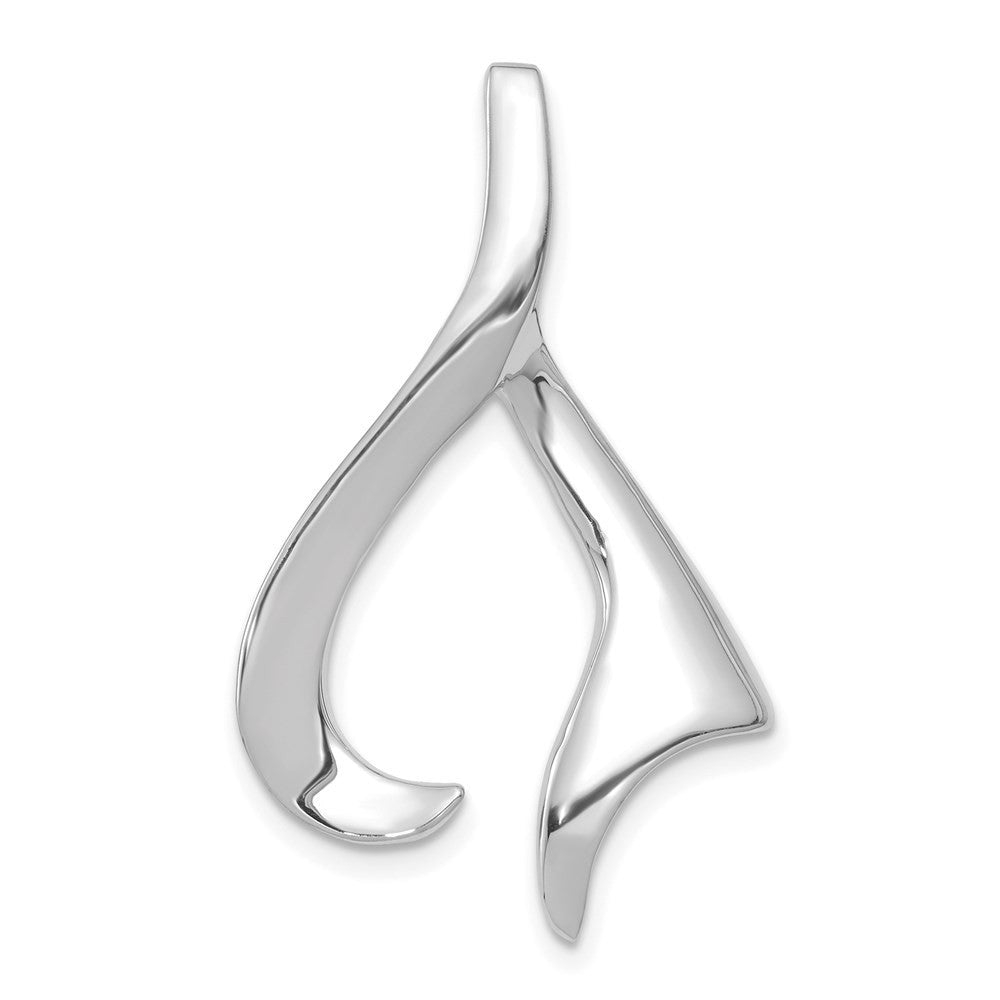 14k White Gold Slide Pendant