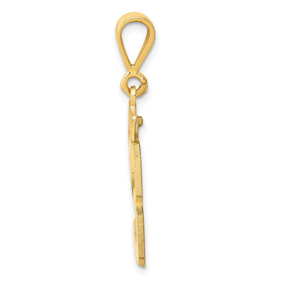 14k Yellow Gold Medium Polished Number 23 Charm Pendant