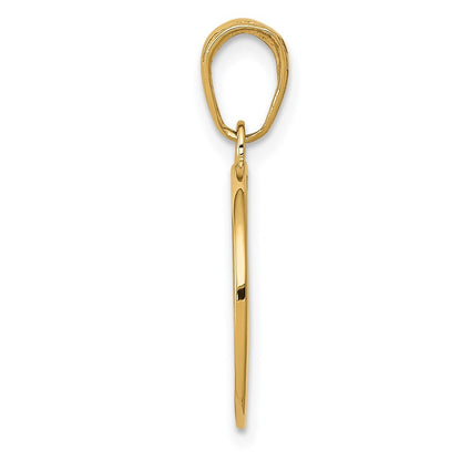 14k Yellow Gold Saint Joseph Medal Charm Pendant
