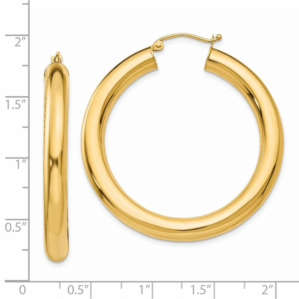 14k Yellow Gold Yellow Gold Polished 5mm Lightweight Hoop Earrings