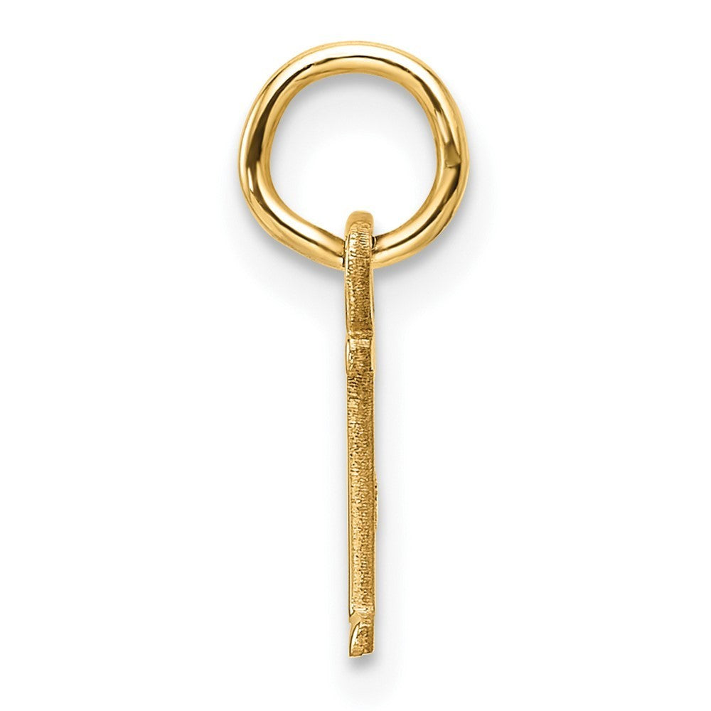 14k Yellow Gold Cutout Letter I Initial Pendant