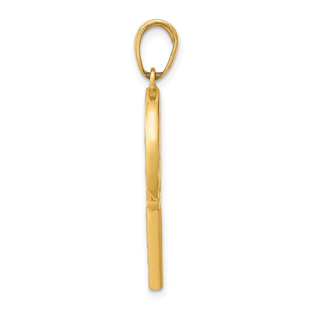 14k Yellow Gold 3D Enameled Lollipop Pendant