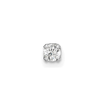 14k White Gold AA Quality Complete Diamond Earring