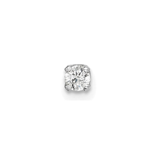 14k White Gold AA Quality Complete Diamond Earring