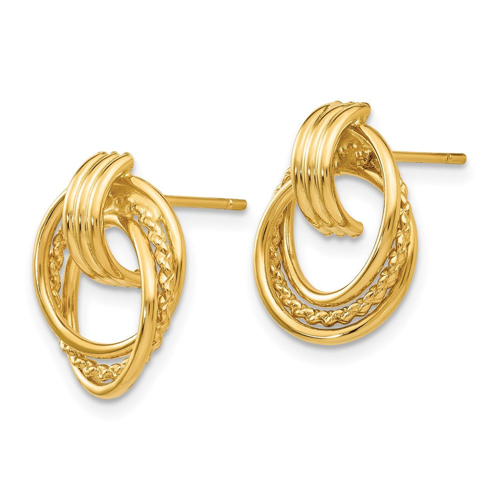 14k Yellow Gold Polished Fancy Drop & Dangle Earrings