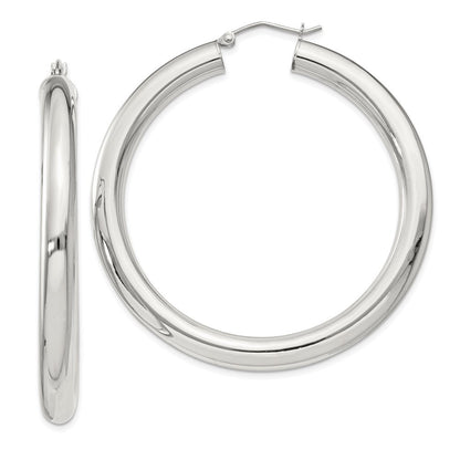 Sterling Silver 5mm Round Hoop Earrings