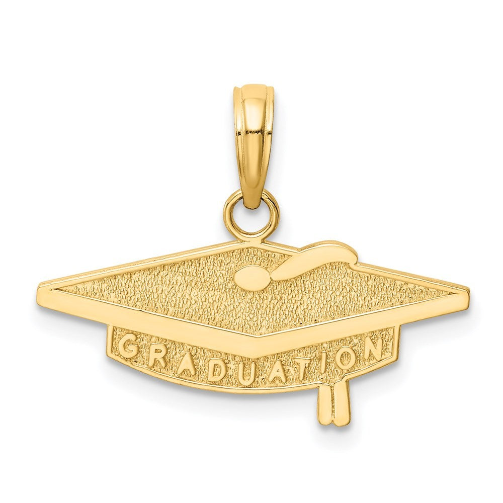14k Yellow Gold GRADUATION Cap Charm Pendant