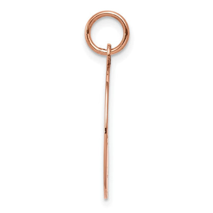 14k Rose Gold Plain .027 Gauge Circular Engraveable Disc Charm Pendant
