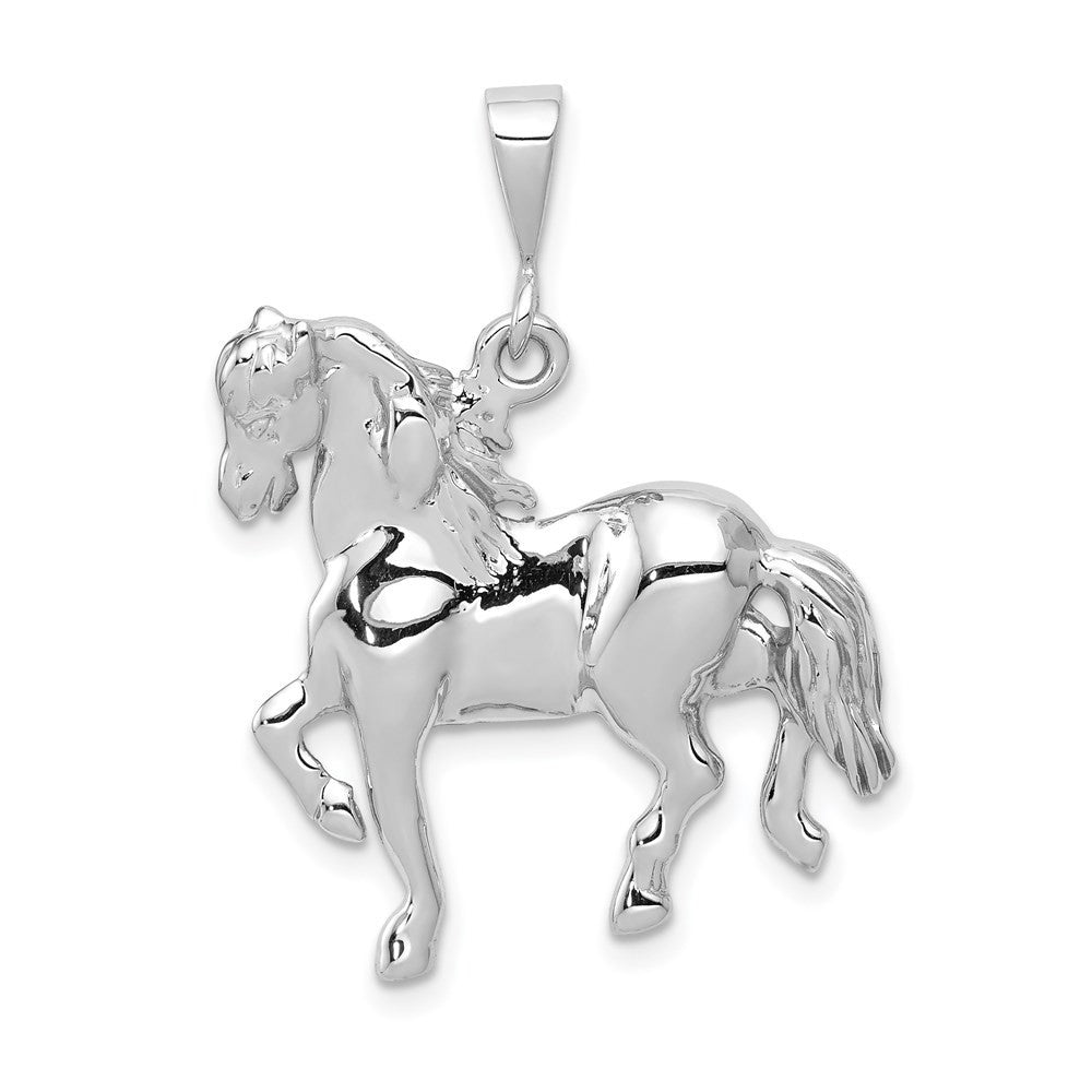 14k White Gold Horse Charm Pendant