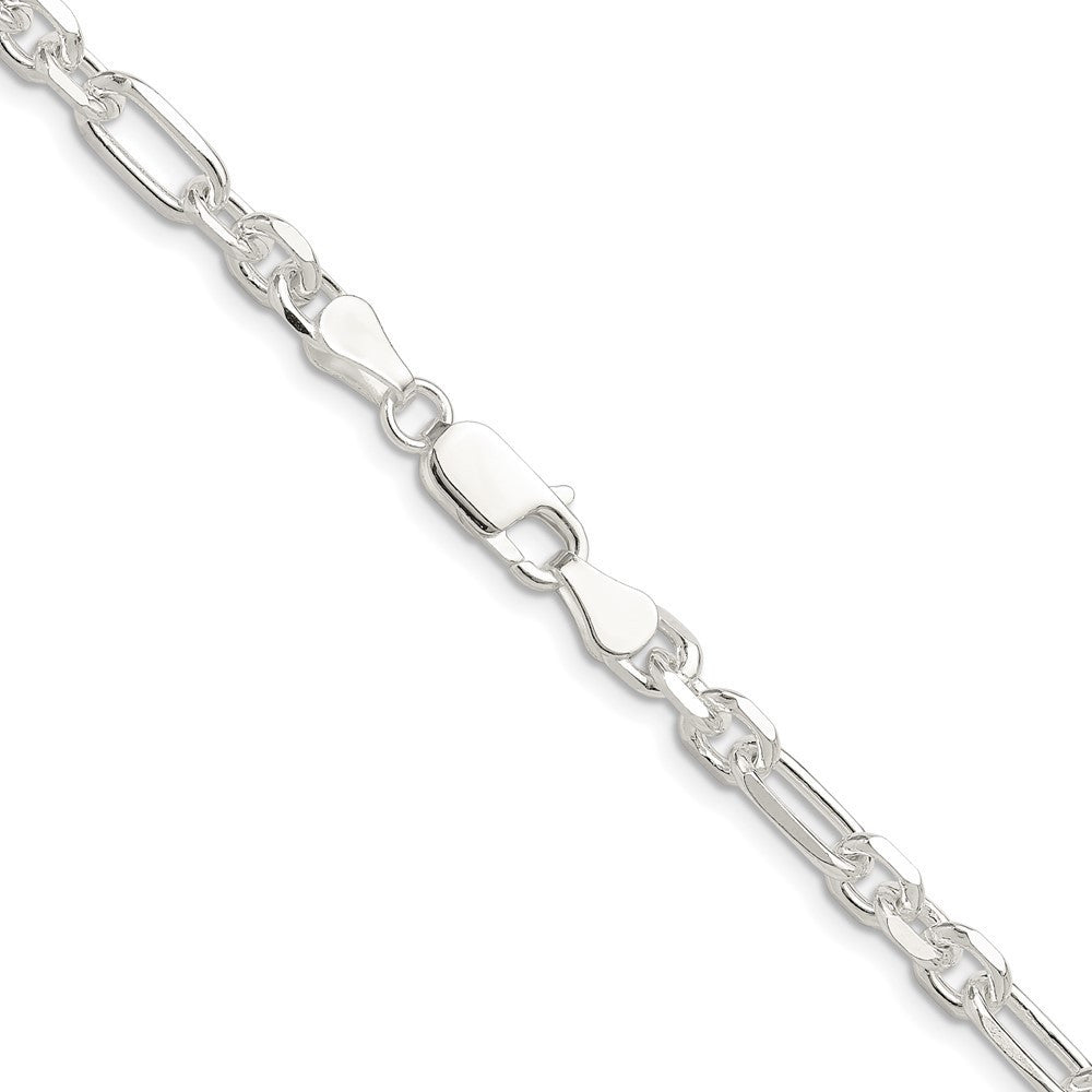Sterling Silver Diamond-Cut 3 Short Plus 1 Long Cable Link Chain Necklace 24"