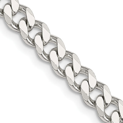 Sterling Silver 5.7mm Curb Chain Necklace 24"