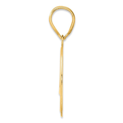 14k Yellow Gold Polished Number 40 Pendant