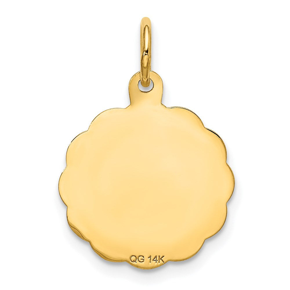 14k Yellow Gold Happy 20th ANNIVERSARY Charm Pendant