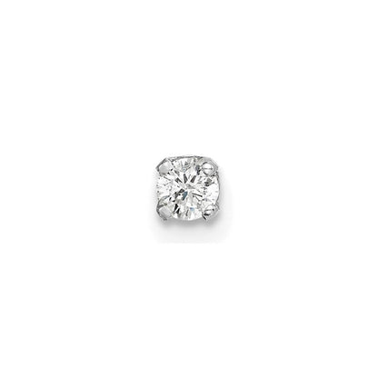 14k White Gold AA Quality Complete Diamond Earring