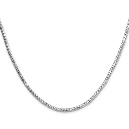 Sterling Silver 3.4mm Diamond-cut Round Franco Chain Necklace 18"