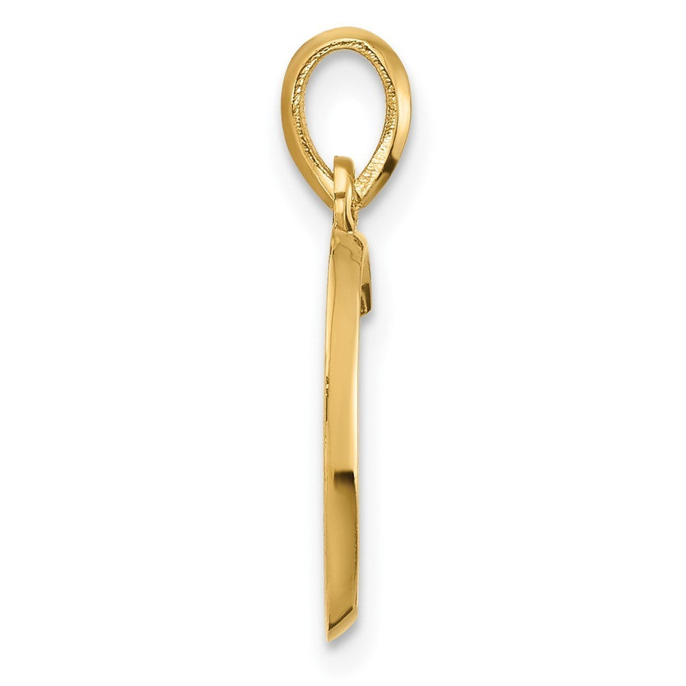 14k Yellow Gold Fancy Letter C