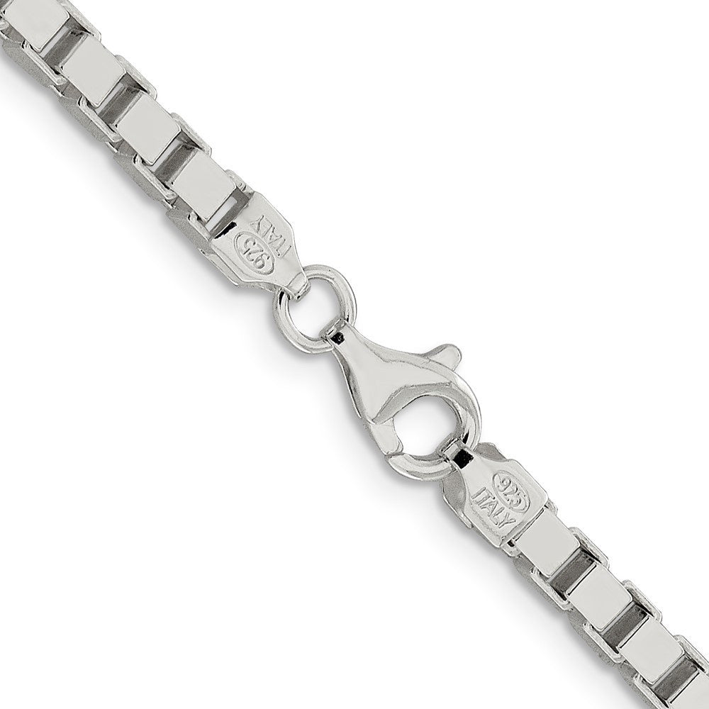 Sterling Silver 3.75mm Box Chain Necklace 20"