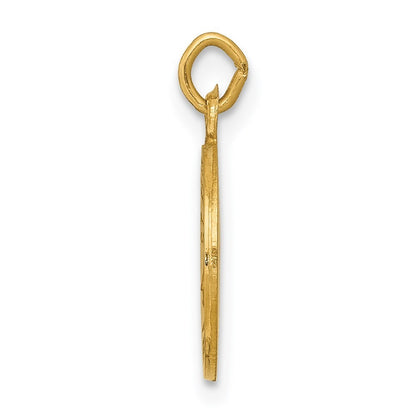 14k Yellow Gold Saint Elizabeth Seton Medal Charm Pendant