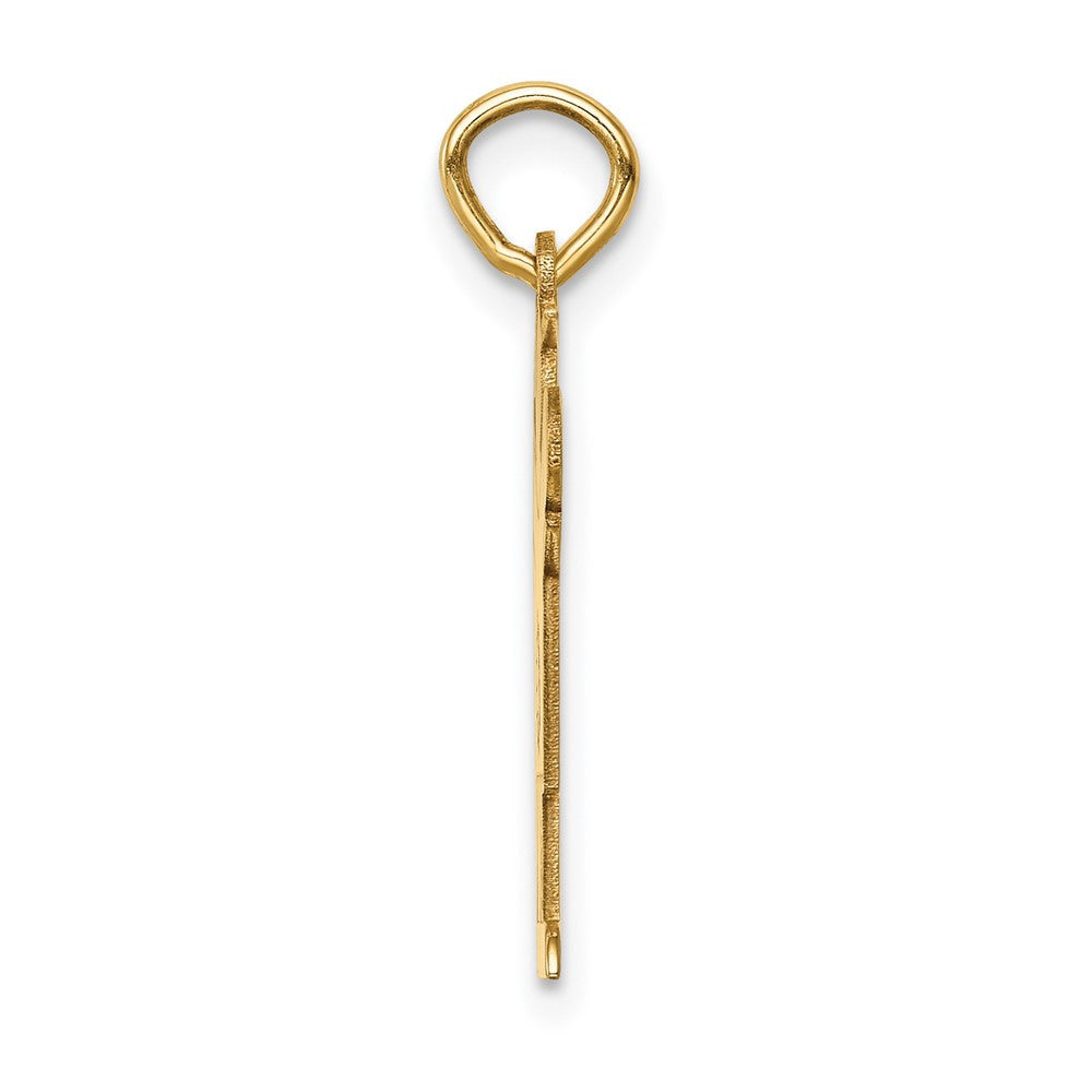14k Yellow Gold Kid Charm Pendant