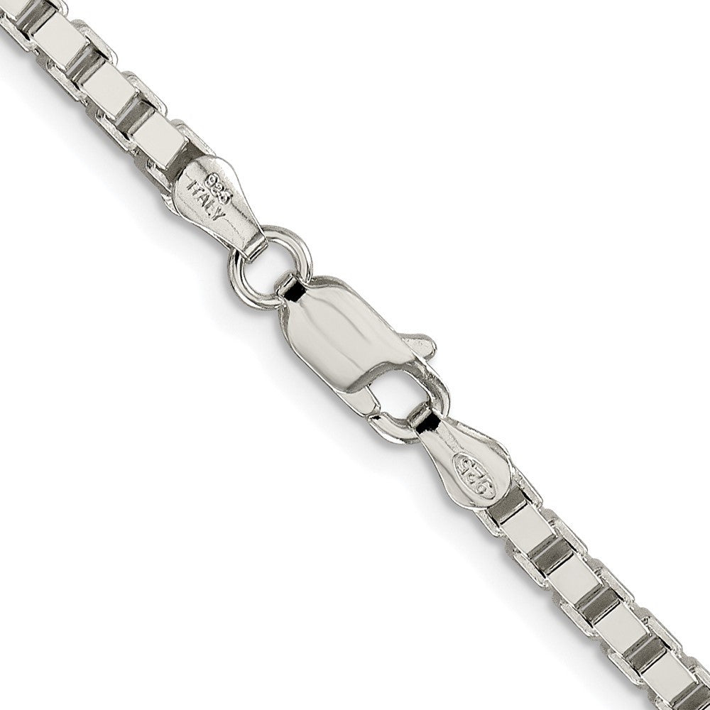 Sterling Silver Rhodium-plated 3.25mm Box Chain Necklace 20"