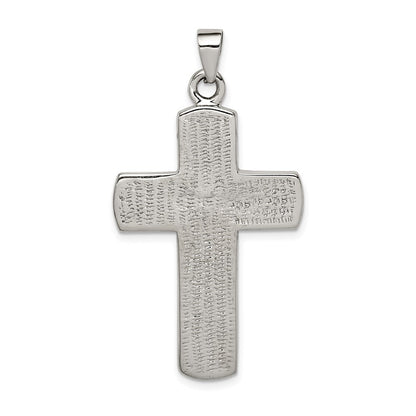 Sterling Silver Mulit-colored Shell Cross Pendant