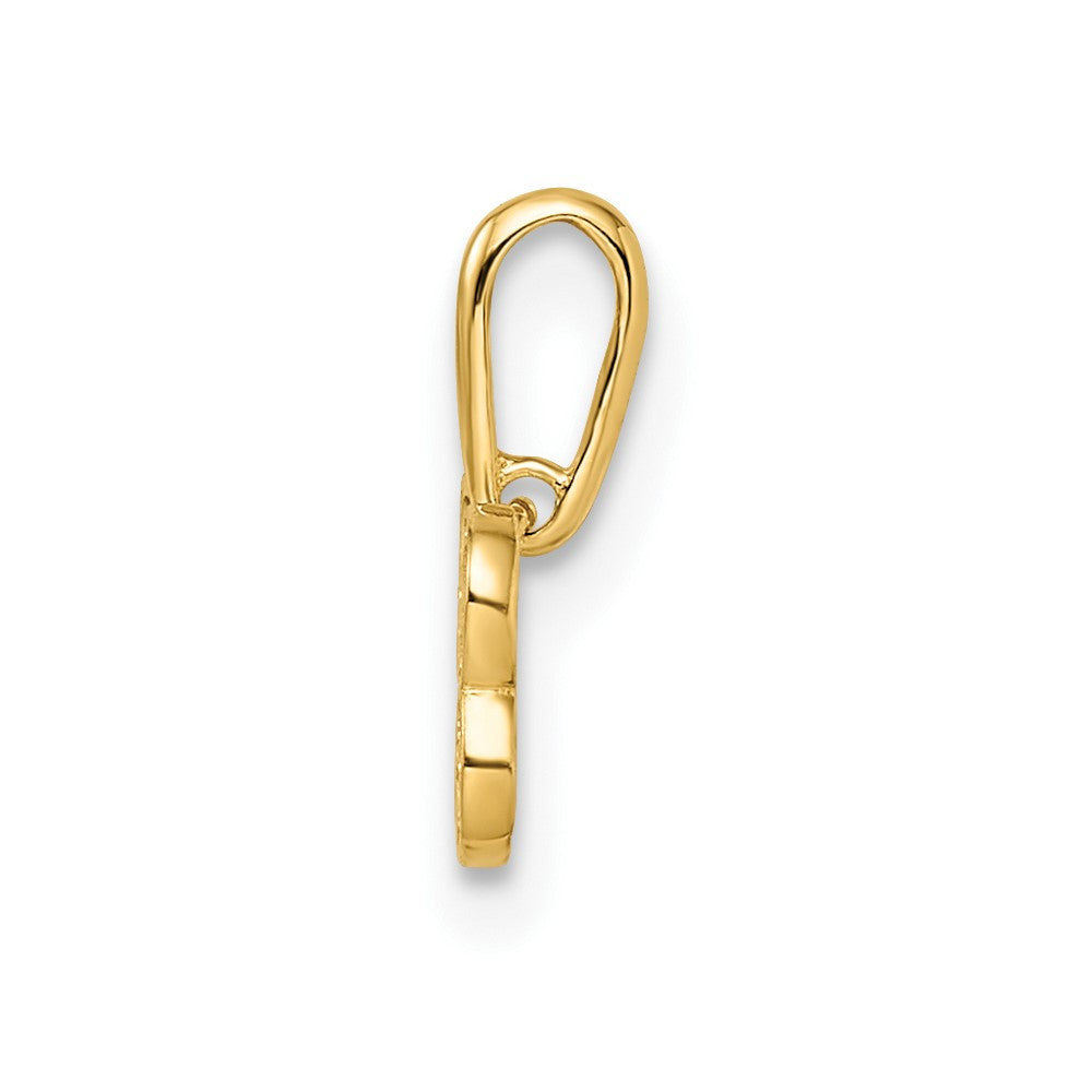14k Yellow Gold Madi K CZ Dog Bone Pendant