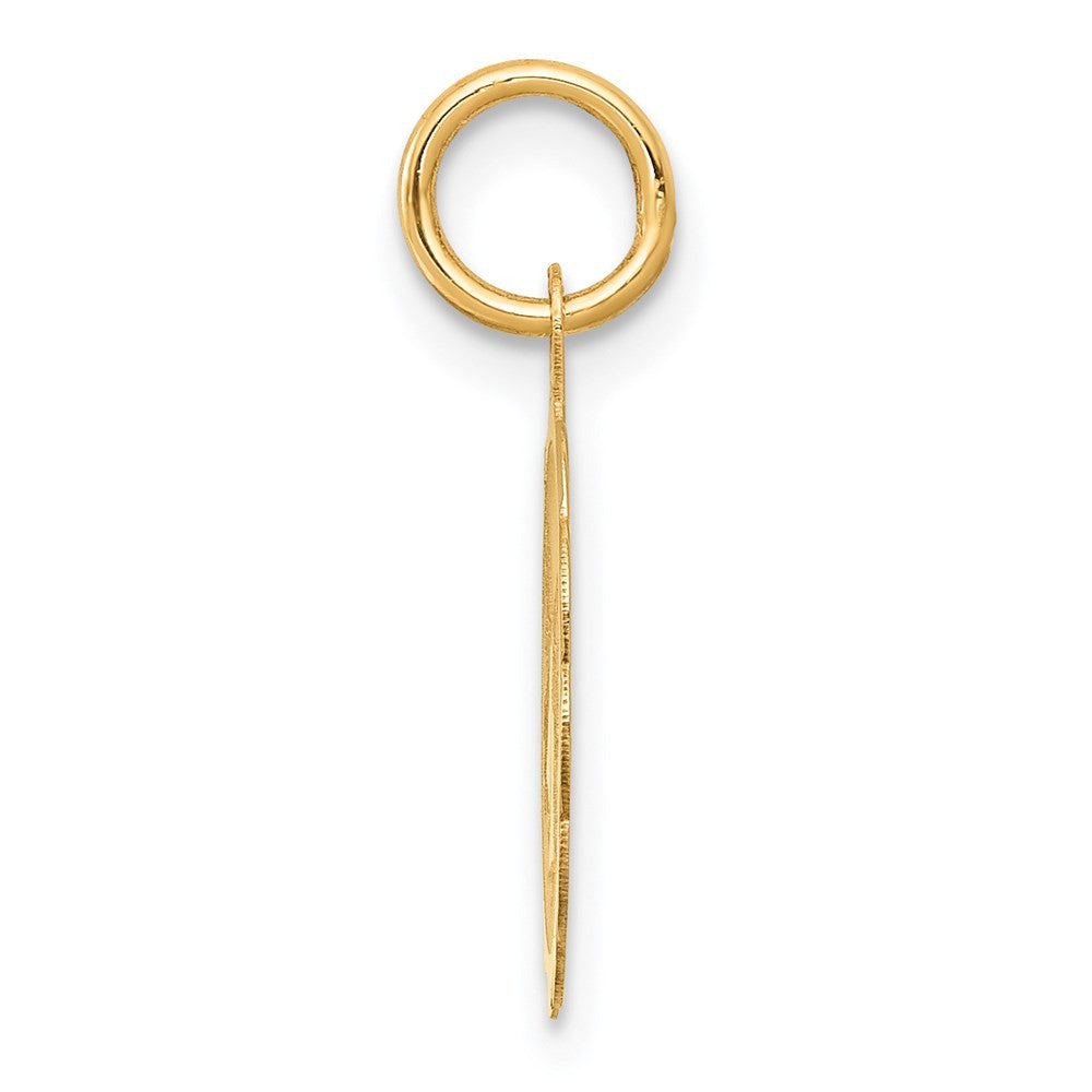 14k Yellow Gold Wedding Bells Charm Pendant
