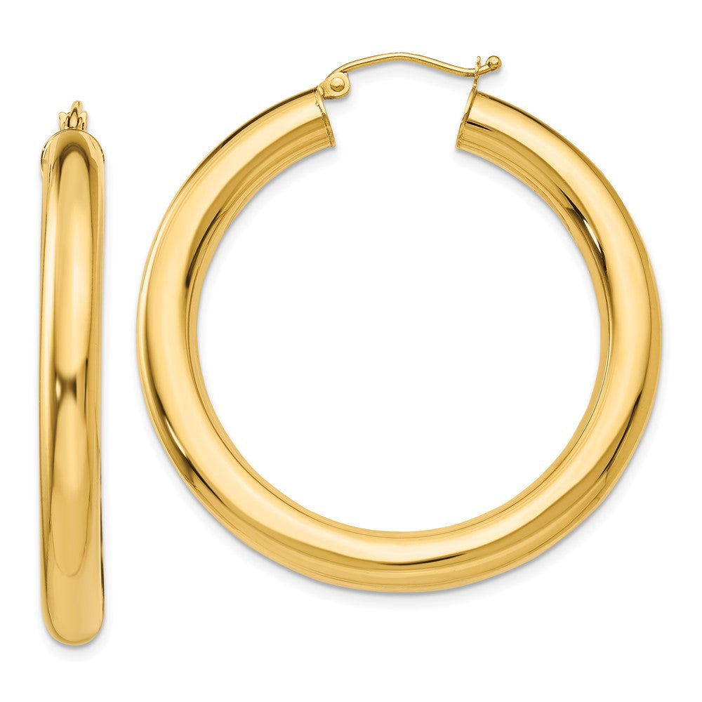 14k Yellow Gold Yellow Gold Polished 5mm Lightweight Hoop Earrings