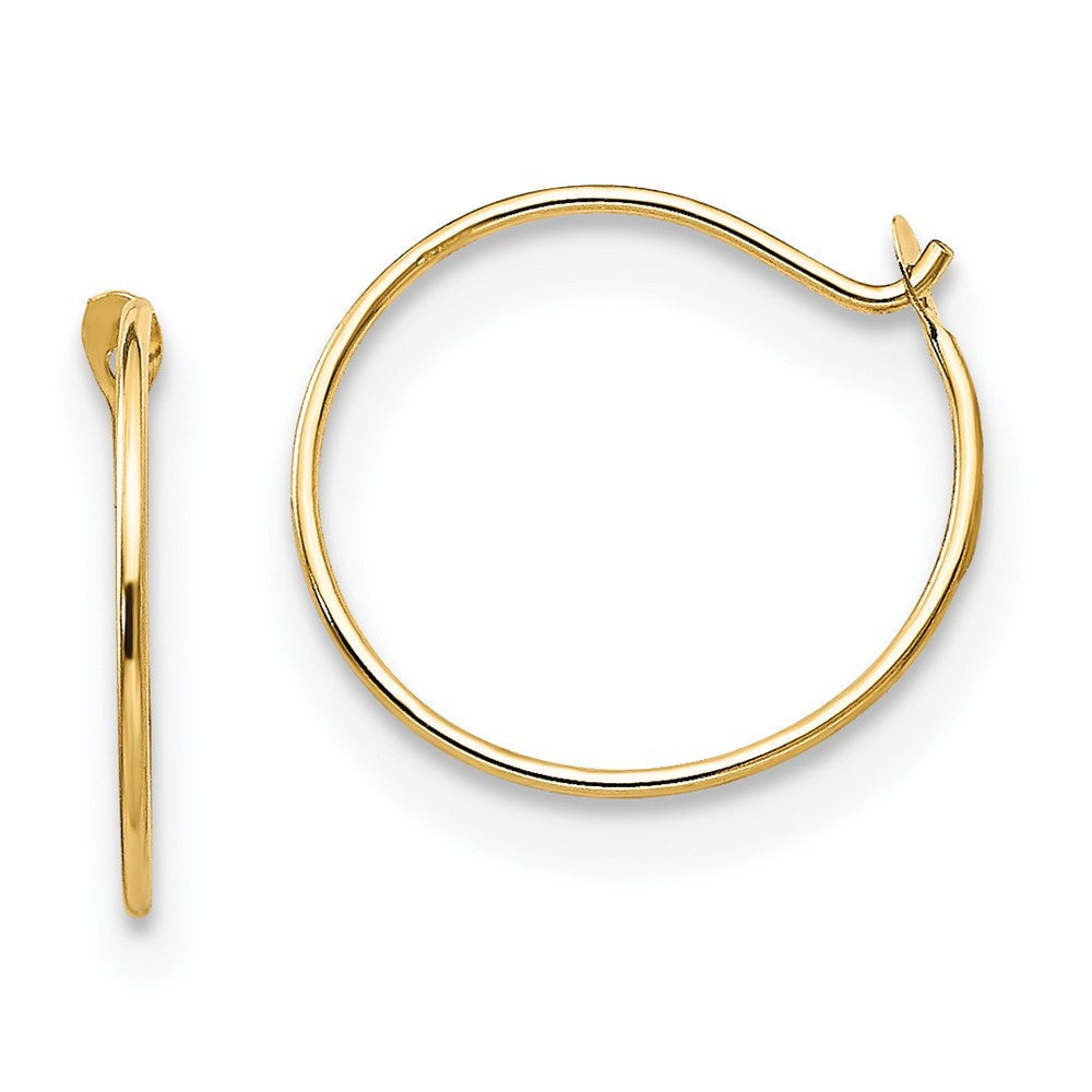 14k Yellow Gold Sm. Endless Hoop Earrings