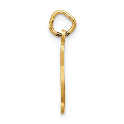 14k Yellow Gold Treble Clef Charm Pendant