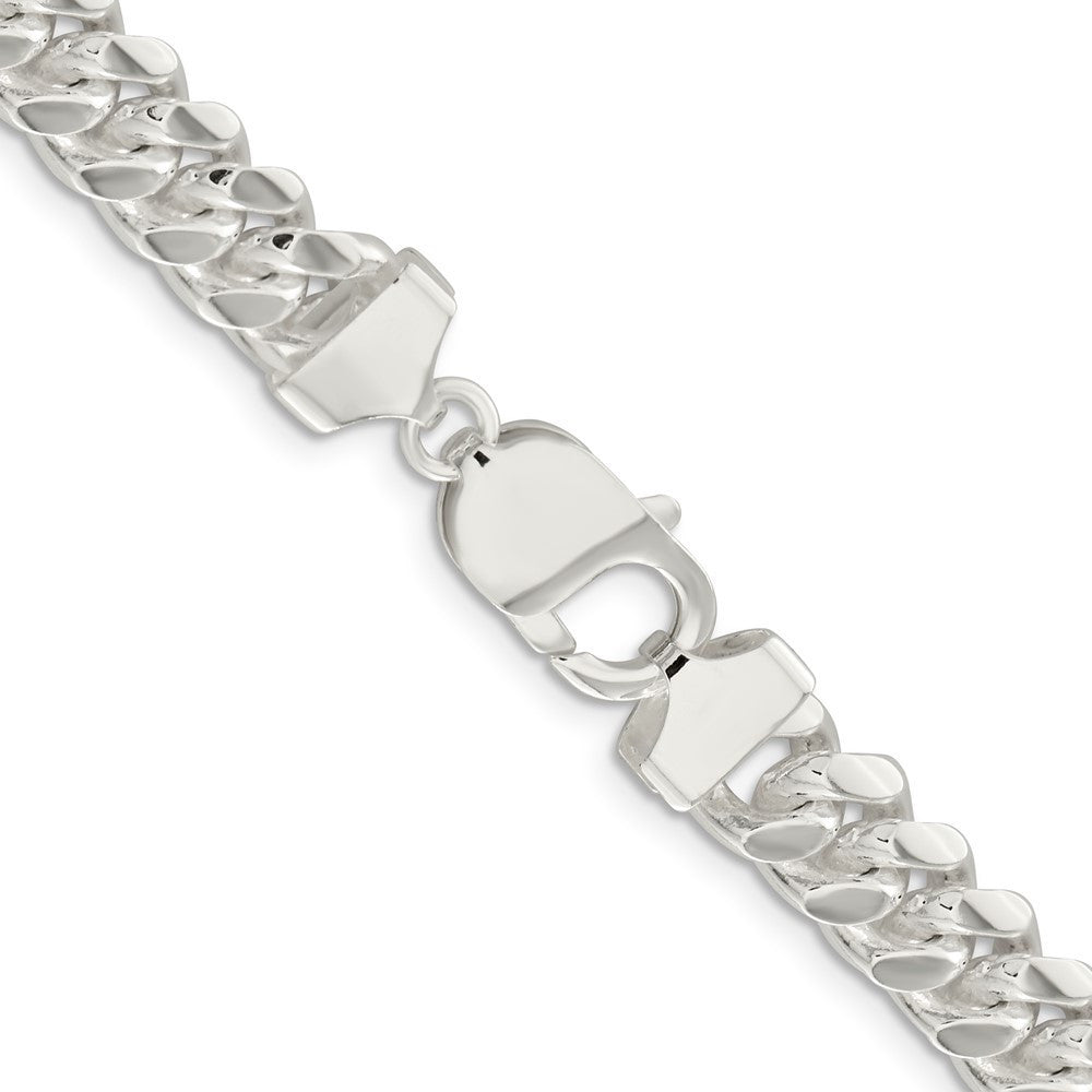 Sterling Silver 9mm Polished Domed Curb Chain Necklace 20"