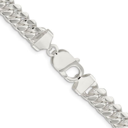 Sterling Silver 9mm Polished Domed Curb Chain Necklace 20"
