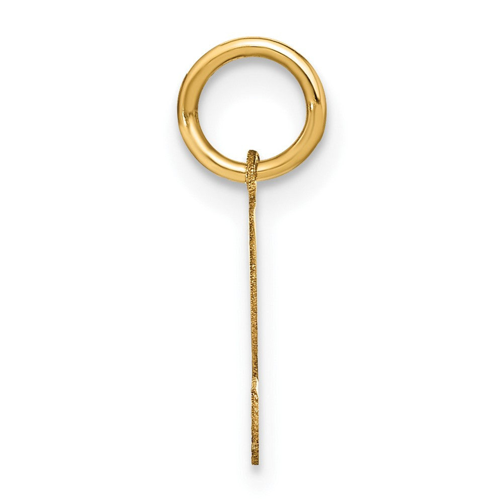 14k Yellow Gold Letter S Initial Pendant