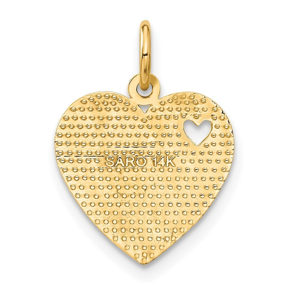14k Yellow Gold VERY SPECIAL SIS Charm Pendant