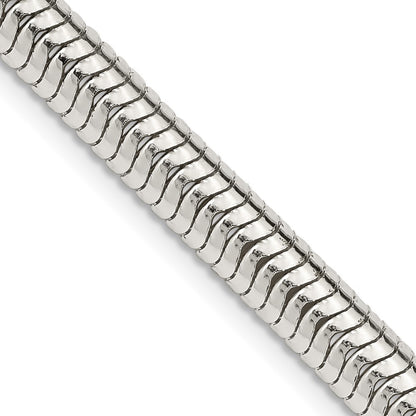 Sterling Silver 6mm Round Snake Chain Necklace 18"
