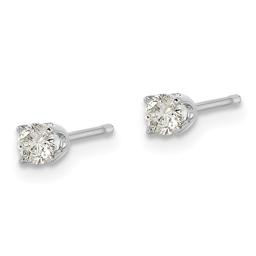 14k White Gold AA Quality Complete Diamond Earring