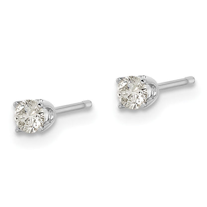 14k White Gold AA Quality Complete Diamond Earring