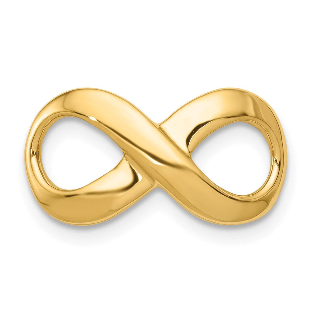 14k Yellow Gold Fancy Polished Infinity Figure-8 Slide